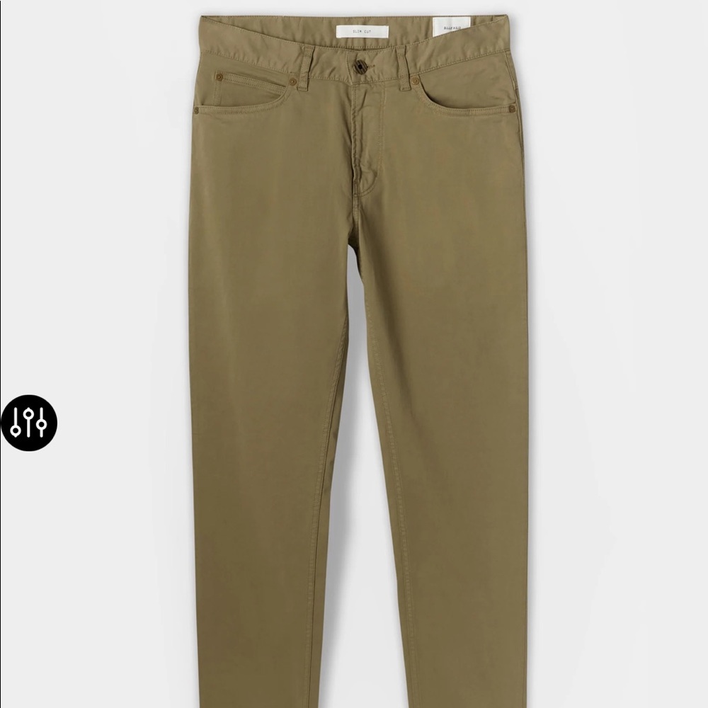 Billy Reid 5 Pocket Pant, Size 33, Miss Green